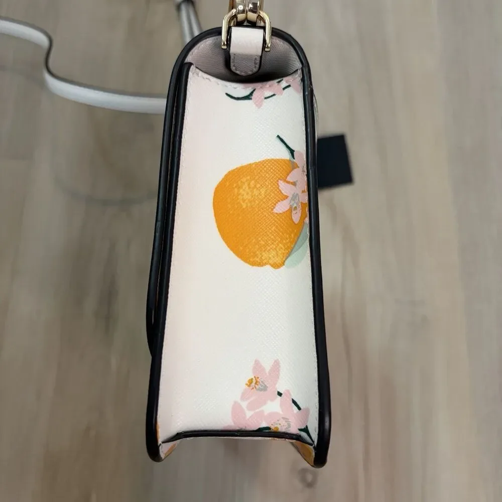 Kate Spade KC698 Madison Orange Toss Medium Crossbody Bag And Wristlet